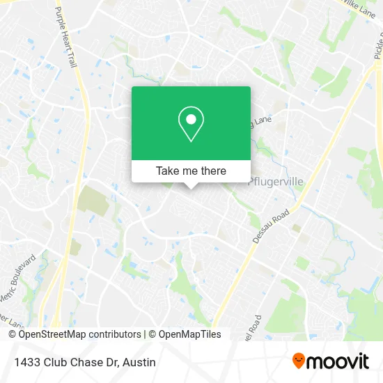 1433 Club Chase Dr map