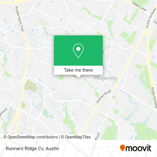 Runners Ridge Cv map