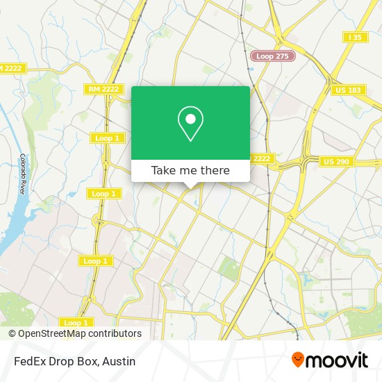 Mapa de FedEx Drop Box