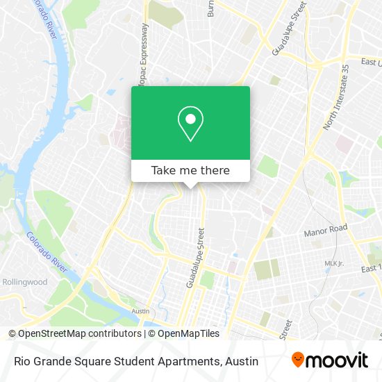 Rio Grande Square Student Apartments map