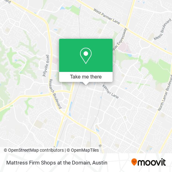 Mapa de Mattress Firm Shops at the Domain