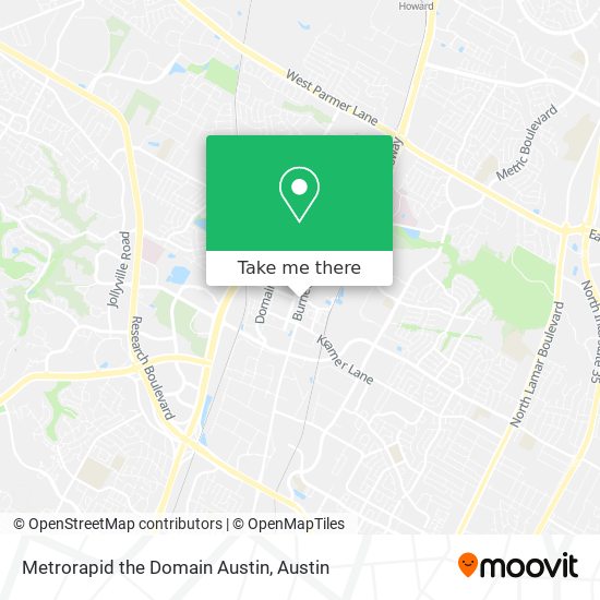 Metrorapid the Domain Austin map