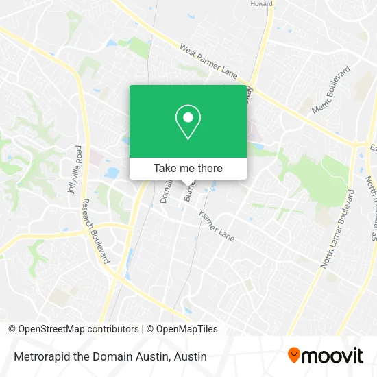Metrorapid the Domain Austin map