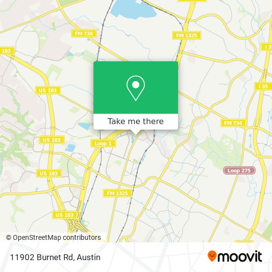 11902 Burnet Rd map