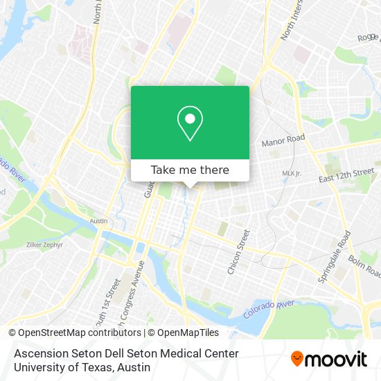 Mapa de Ascension Seton Dell Seton Medical Center University of Texas