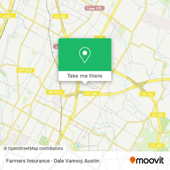 Farmers Insurance - Dale Vannoy map