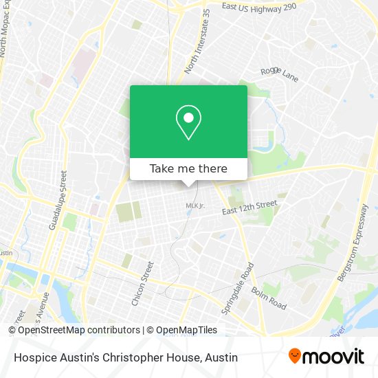Hospice Austin's Christopher House map