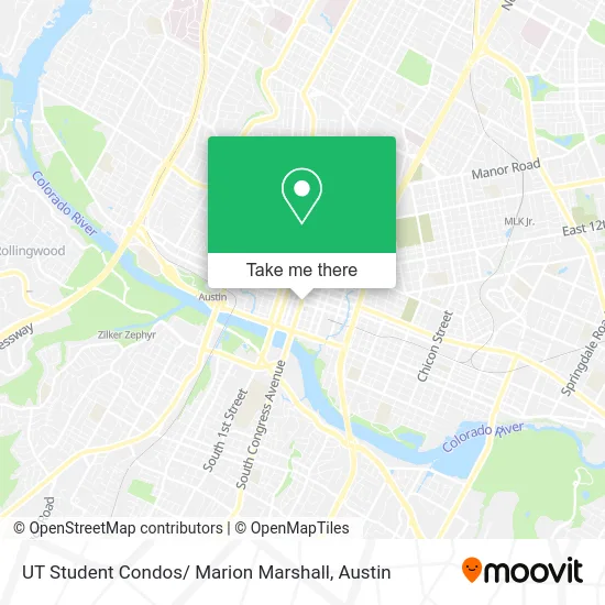 UT Student Condos/ Marion Marshall map