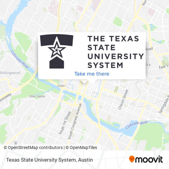 Mapa de Texas State University System