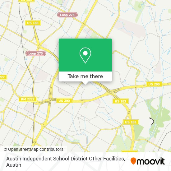 Austin Independent School District Other Facilities map