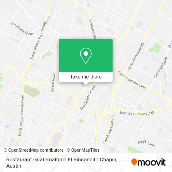 Restaurant Guatemalteco El Rinconcito Chapin map