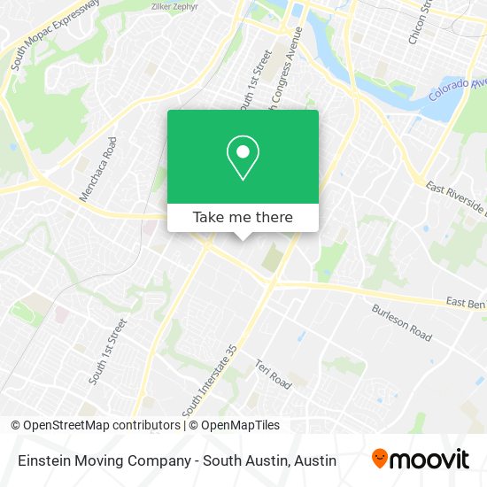 Einstein Moving Company - South Austin map