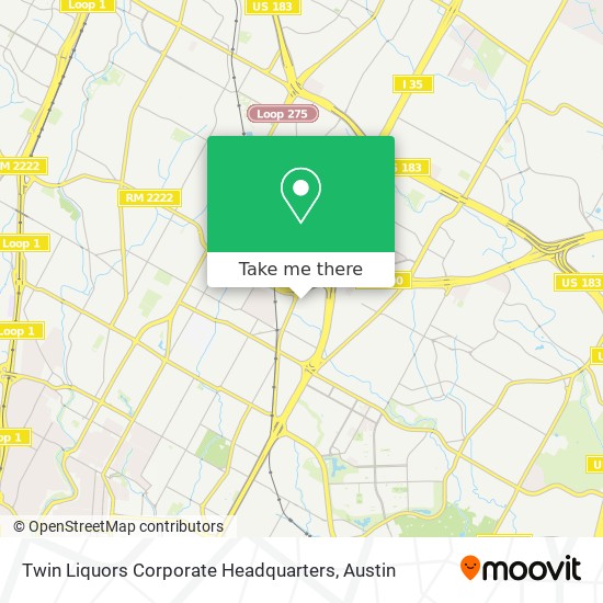 Twin Liquors Corporate Headquarters map