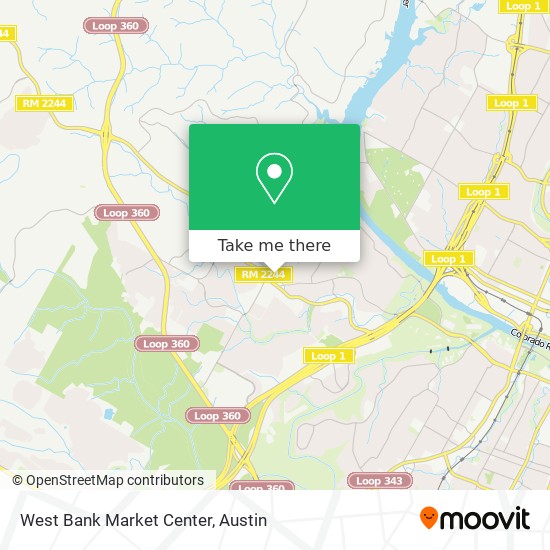 West Bank Market Center map