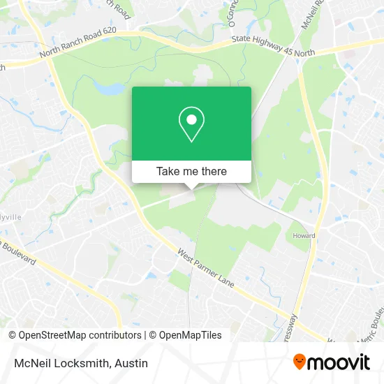 McNeil Locksmith map