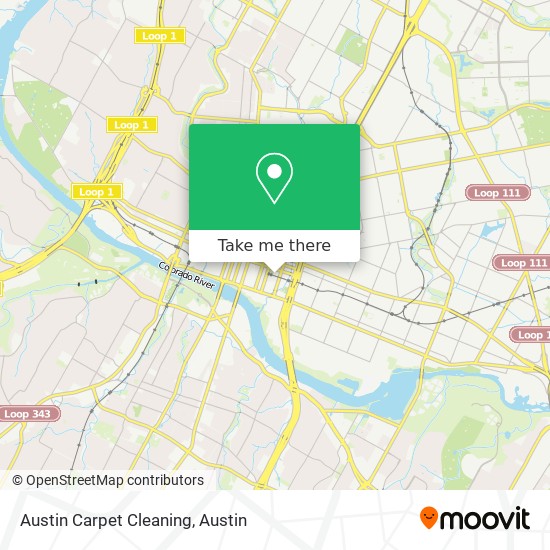 Mapa de Austin Carpet Cleaning
