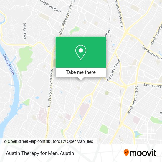 Austin Therapy for Men map