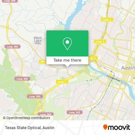 Mapa de Texas State Optical