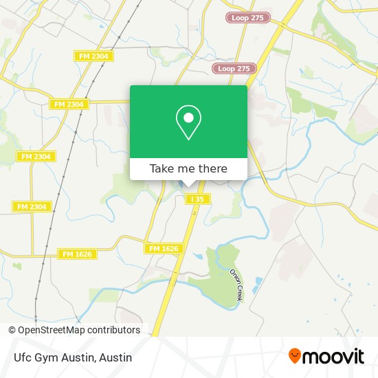 Ufc Gym Austin map