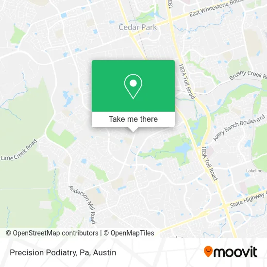 Precision Podiatry, Pa map