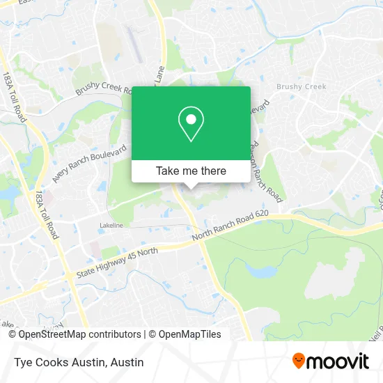 Tye Cooks Austin map