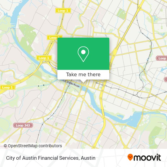 City of Austin Financial Services map