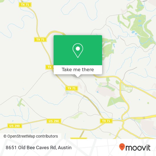 Mapa de 8651 Old Bee Caves Rd