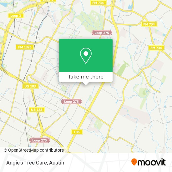 Angie's Tree Care map