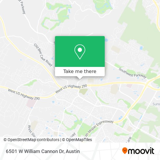 Mapa de 6501 W William Cannon Dr