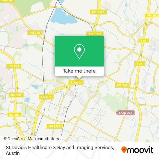 St David's Healthcare X Ray and Imaging Services map