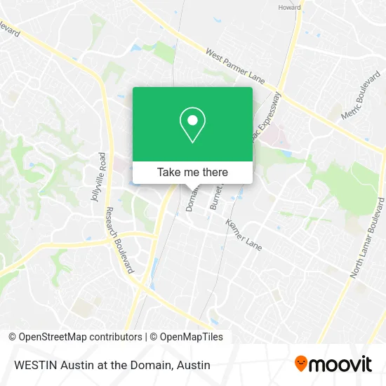 WESTIN Austin at the Domain map