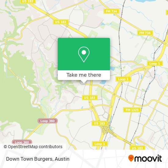 Mapa de Down Town Burgers