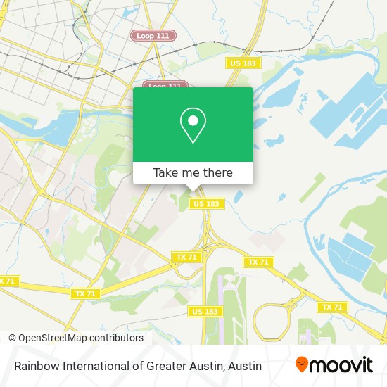 Rainbow International of Greater Austin map