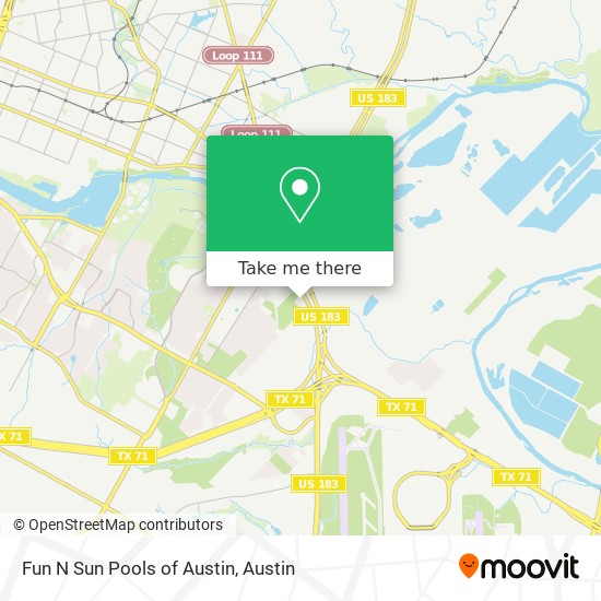 Fun N Sun Pools of Austin map