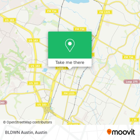 Mapa de BLDWN Austin
