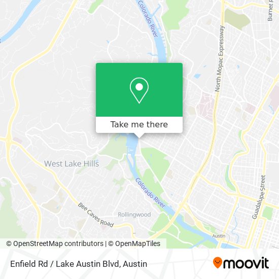 Enfield Rd / Lake Austin Blvd map