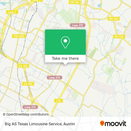 Mapa de Big AS Texas Limousine Service