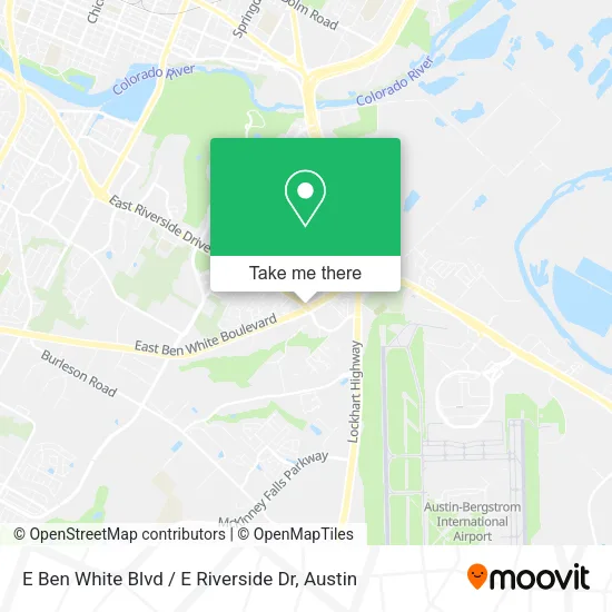 E Ben White Blvd / E Riverside Dr map