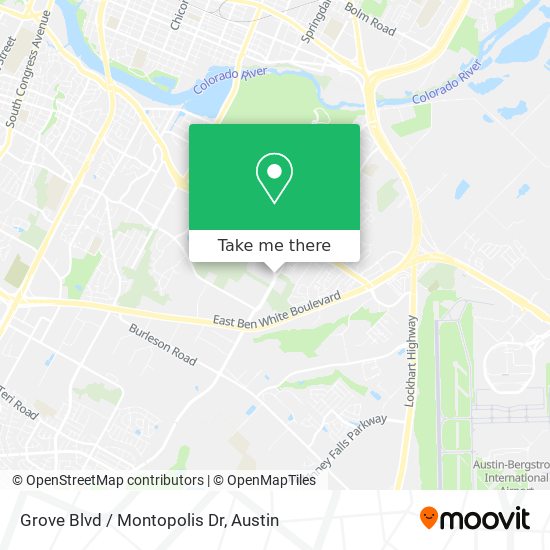 Mapa de Grove Blvd / Montopolis Dr