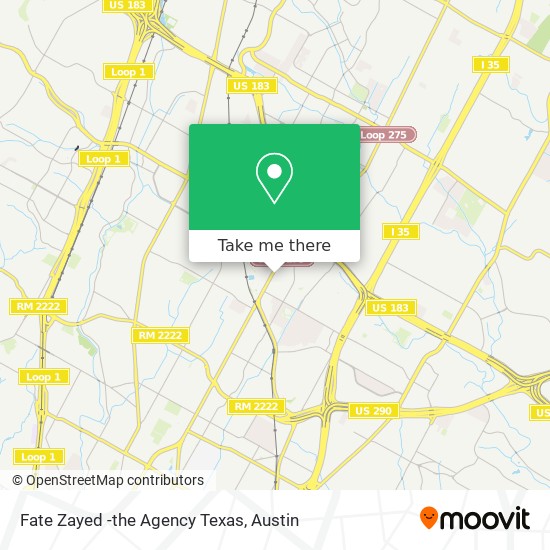 Mapa de Fate Zayed -the Agency Texas