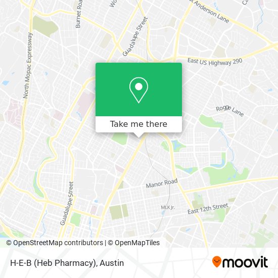 H-E-B (Heb Pharmacy) map