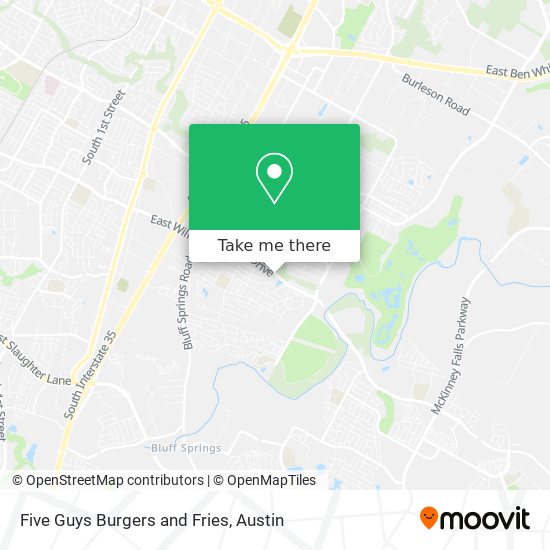 Five Guys Burgers and Fries map