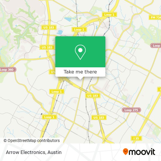 Mapa de Arrow Electronics