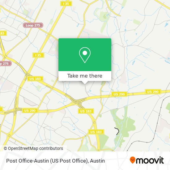 Post Office-Austin (US Post Office) map