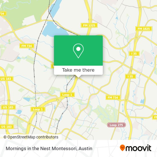 Mornings in the Nest Montessori map