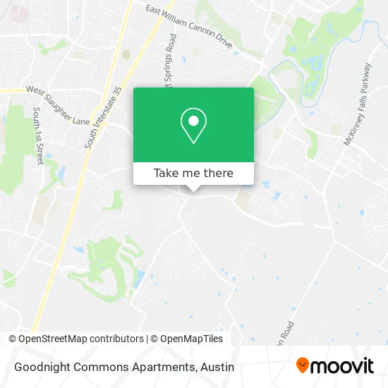 Goodnight Commons Apartments map