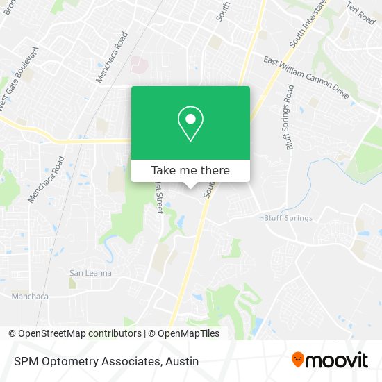 Mapa de SPM Optometry Associates