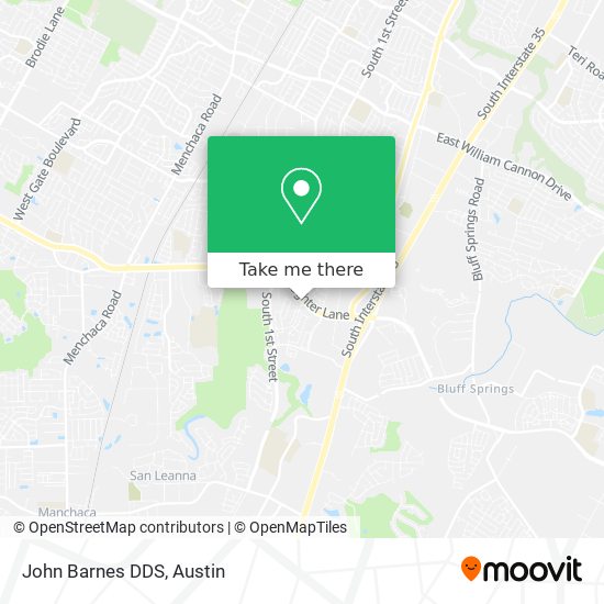 John Barnes DDS map