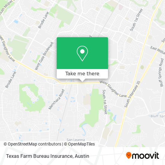 Texas Farm Bureau Insurance map