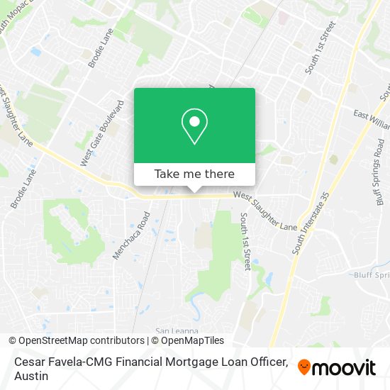 Mapa de Cesar Favela-CMG Financial Mortgage Loan Officer